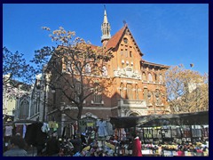 Mercat Central seen from Plaza del Mercat. One of the oldest European markets still running.